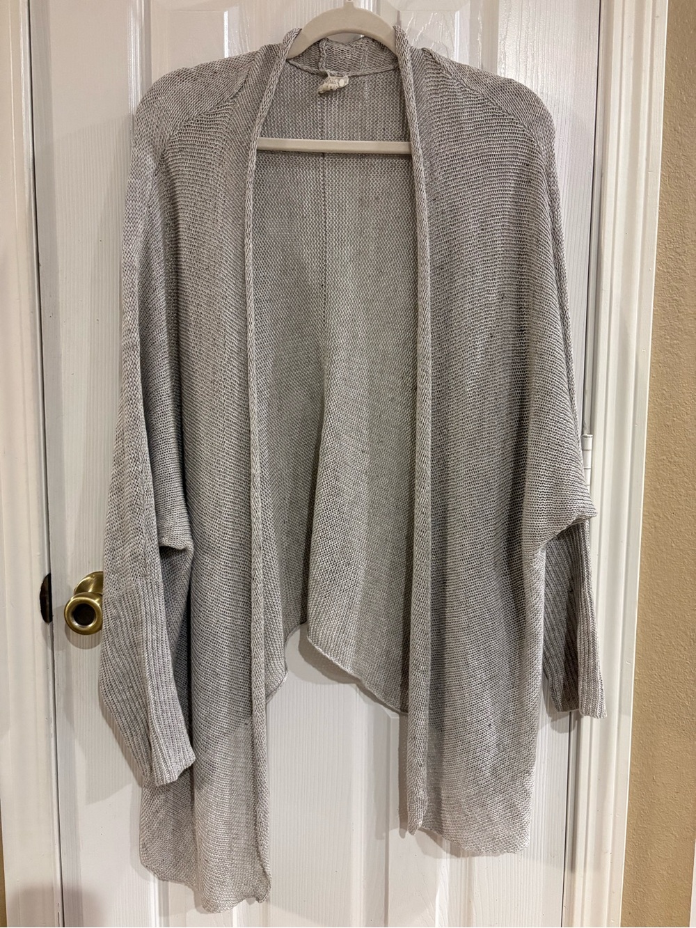 Eileen Fisher Organic Linen Open Front Cardigans Medium relaxed natural luxury - Picture 2 of 9